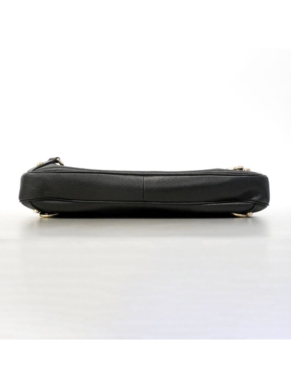 Gucci Shoulder Bag Abbey Leather Black Champagne Gold - Picture 3 of 10